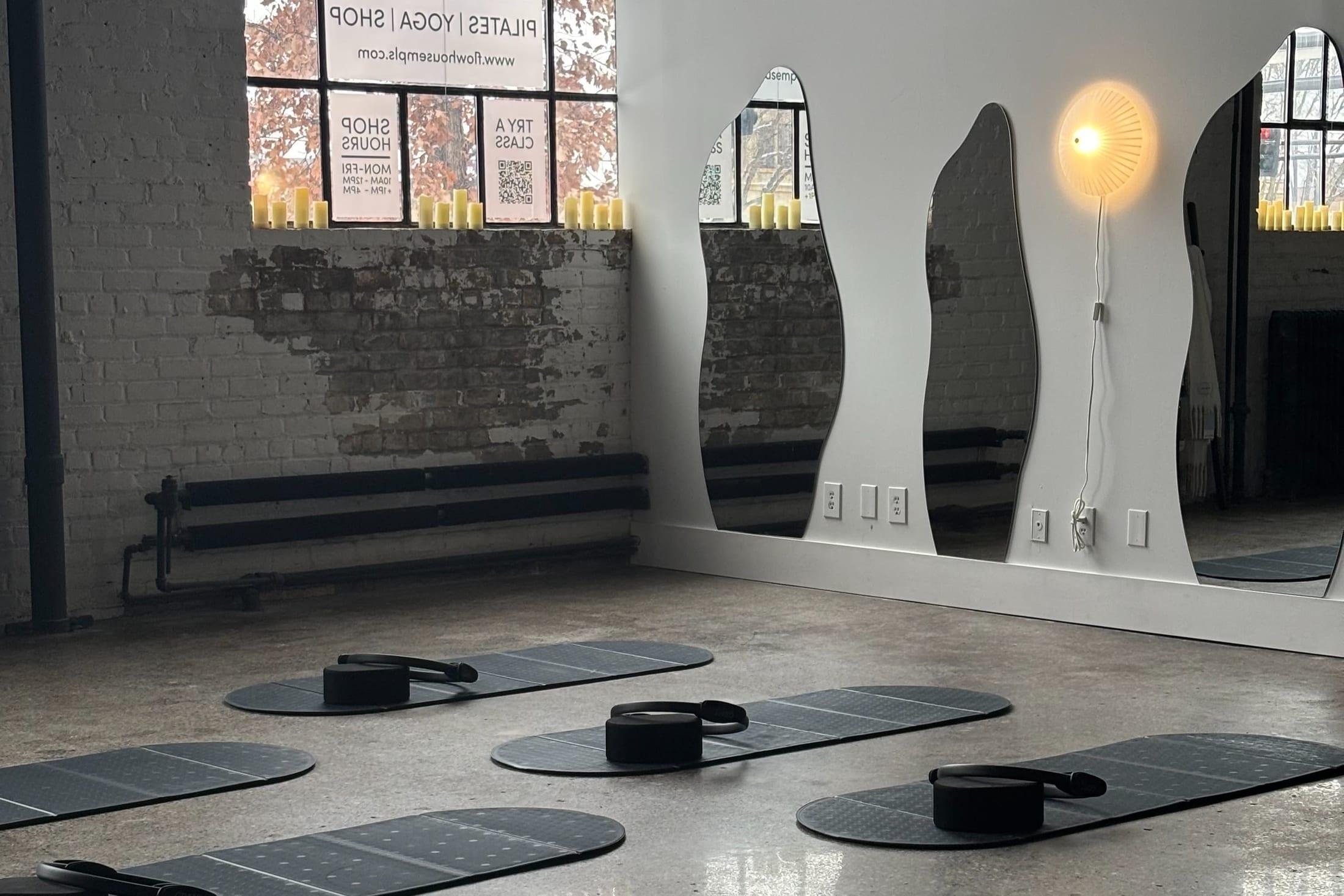 Interior of Flow House with the pop-up setup